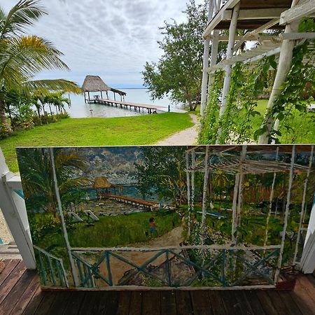 Cabana Con Muelle Privado En La Laguna De Bacalar Exterior foto